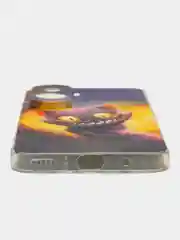 Индиго силиконовый чехол на Honor 90 Lite (Хонор 90 Лайт), прозрачный, с рисунком