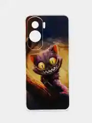 Индиго силиконовый чехол на Honor 90 Lite (Хонор 90 Лайт), прозрачный, с рисунком
