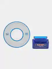 Синий автосканер диагностический Elm327 OBD 2 v.2.1, для автомобилей