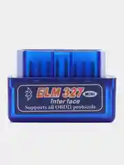 Синий автосканер диагностический Elm327 OBD 2 v.2.1, для автомобилей