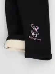 Черный лосины детские, легинсы утепленные, с начесом