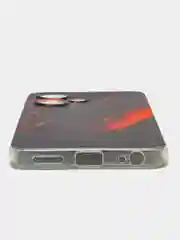 Красный чехол на Infinix Hot 30 Play (Инфиникс Хот 30 Плей) прозрачный, с рисунком
