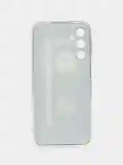 Хром чехол на Samsung Galaxy A24 (Галакси A24), прозрачный, с рисунком, защита камеры