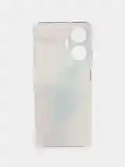 Ледяной силиконовый чехол на Realme C55 (Реалми C55), прозрачный, с рисунком, защита камеры