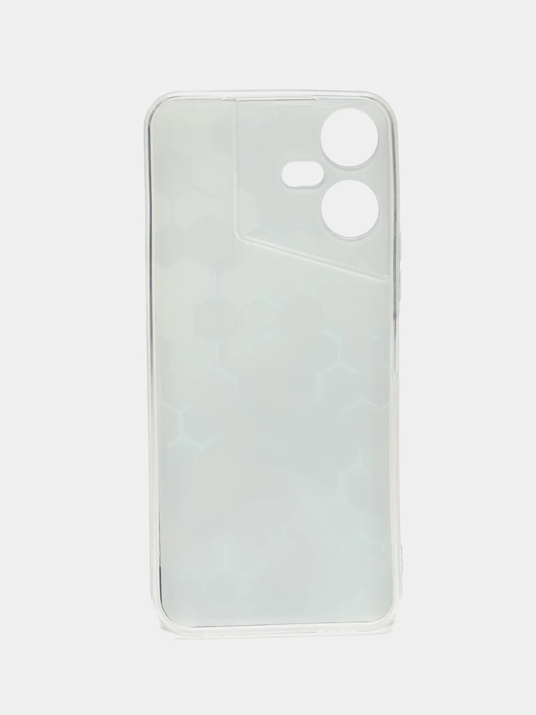 Бирюзовый чехол на Tecno Pova Neo 3 (Текно Пова Нео 3), прозрачный, с рисунком, защита камеры
