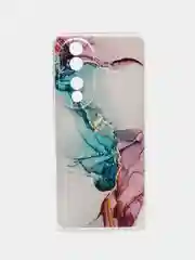 Ледяной силиконовый чехол на Honor 90 (Хонор 90), прозрачный, с рисунком