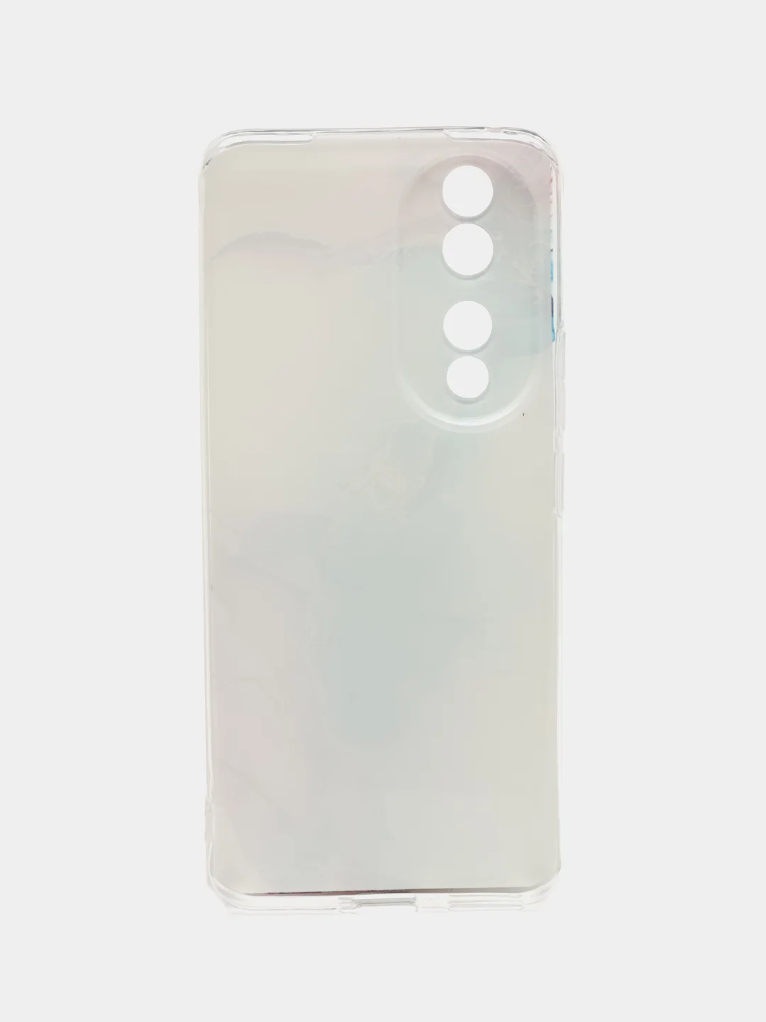 Ледяной силиконовый чехол на Honor 90 (Хонор 90), прозрачный, с рисунком