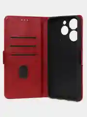 Красный чехол-книжка GQ Lite для Tecno Spark 10 Pro из высококачественной кожи