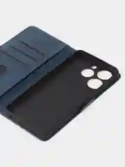 Синий чехол-книжка GQ Lite для Tecno Spark 10 Pro из высококачественной кожи