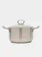 Кастрюля из нержавеющей стали, со стеклянной крышкой, 2,8 л