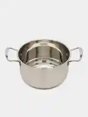 Кастрюля из нержавеющей стали, со стеклянной крышкой, 2,8 л