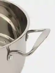 Кастрюля из нержавеющей стали, со стеклянной крышкой, 2,8 л