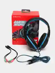 Красный наушники игровые компьютерные Borofone BO104, проводные с микрофоном