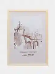 Молочный фоторамка 25 х 35 сосна, С14