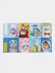 Стикеры , наклейки "Котики", 8 штук