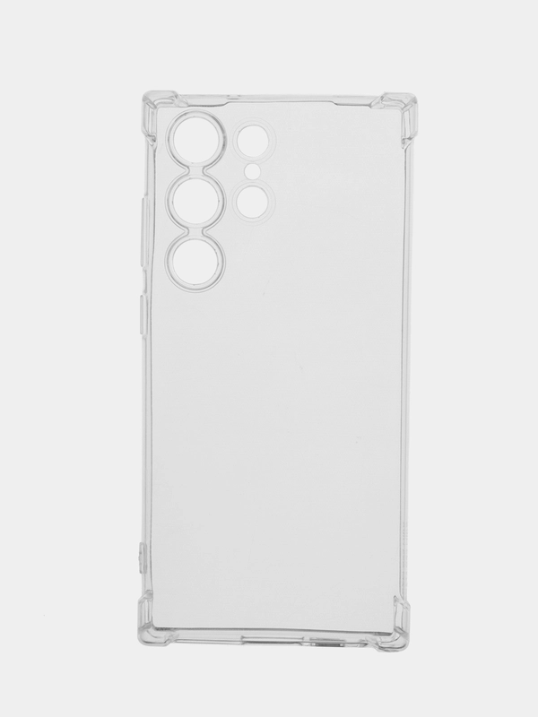 Чехол для Samsung Galaxy S23 Ultra, прозрачный, силиконовый, противоударный