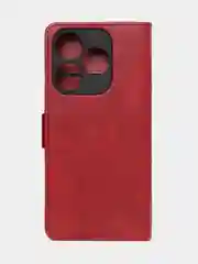 Красный чехол-книжка GQ Lite для Tecno Spark 10 / Tecno Spark 10C из высококачественной кожи