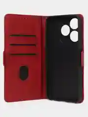 Красный чехол-книжка GQ Lite для Tecno Spark 10 / Tecno Spark 10C из высококачественной кожи
