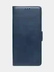 Синий чехол-книжка GQ Lite для Tecno Spark 10 / Tecno Spark 10C из высококачественной кожи