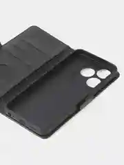 Черный чехол-книжка GQ Lite для Tecno Spark 10 / Tecno Spark 10C из высококачественной кожи