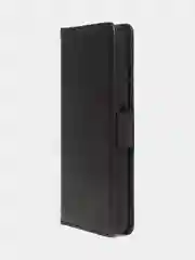 Черный чехол-книжка GQ Lite для Tecno Spark 10 / Tecno Spark 10C из высококачественной кожи