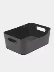 Серый контейнер для хранения вещей Сканди