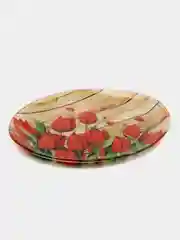 Алый блюдо для нарезки в подарочной упаковке, овальное