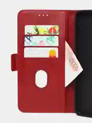 Красный чехол-книжка GQ Lite для Tecno Spark 10 / Tecno Spark 10C из высококачественной кожи