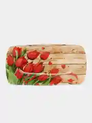 Алый блюдо в подарочной упаковке, прямоугольное, глубокое