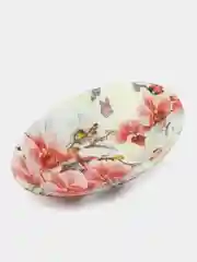 Коралловый блюдо шубница в подарочной упаковке, овальное глубокое