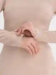 Бежевый платье с разрезом, женское, вечернее, макси, блестящее
