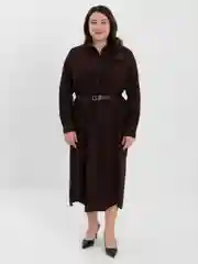 Шоколадный платье женское, большие размеры