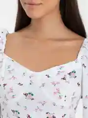 Белый платье женское, короткое, вечернее, повседневное, с цветочками