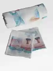Голубой пелёнка муслиновая детская, 130х100 см, 100%хлопок + 2 платочка (салфетки)