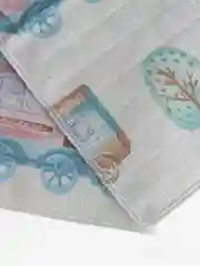 Голубой пелёнка муслиновая детская, 130х100 см, 100%хлопок + 2 платочка (салфетки)