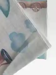 Голубой пелёнка муслиновая детская, 130х100 см, 100%хлопок + 2 платочка (салфетки)