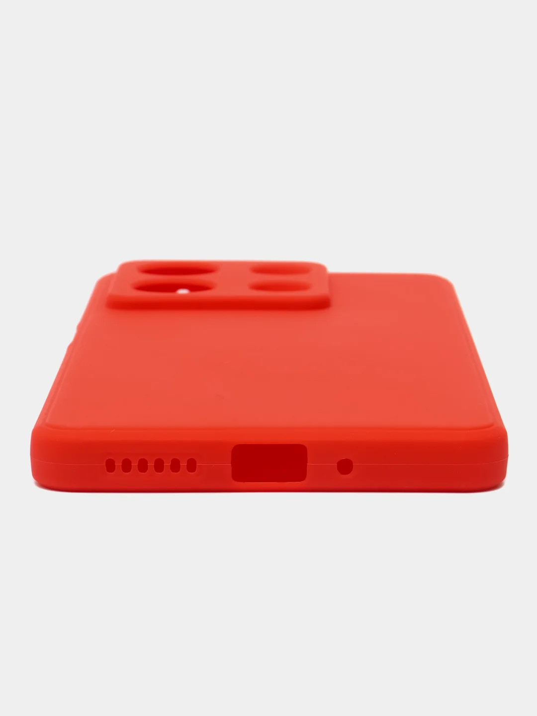 Красный чехол для Xiaomi Redmi Note 13 (Сяоми Редми Ноут 13), прозрачный