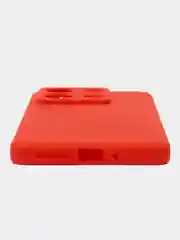 Красный чехол для Xiaomi Redmi Note 13 (Сяоми Редми Ноут 13), прозрачный