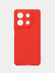 Красный чехол для Xiaomi Redmi Note 13 (Сяоми Редми Ноут 13), прозрачный