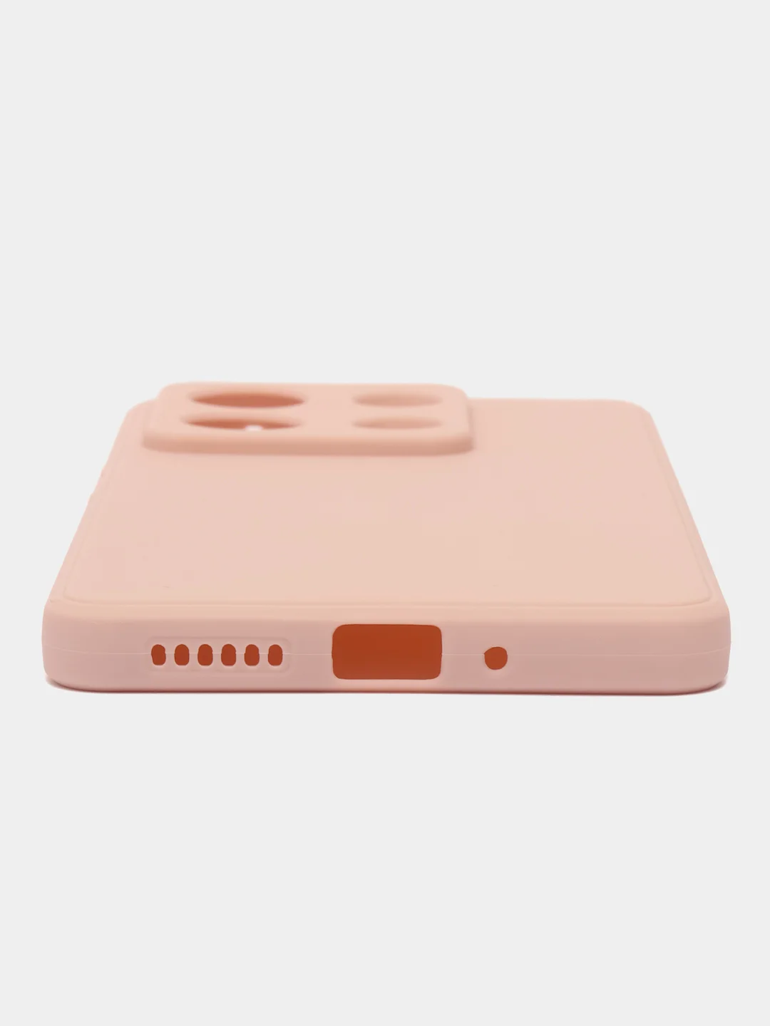 Розовый чехол для Xiaomi Redmi Note 13 (Сяоми Редми Ноут 13), прозрачный