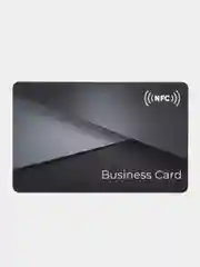 Черный nfc визитка для бизнеса