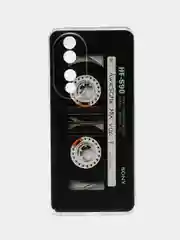 Хром силиконовый чехол на Honor 90 (Хонор 90), прозрачный, с рисунком