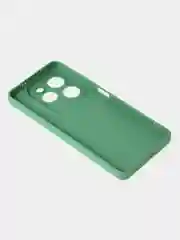 Зеленый чехол для Infinix Hot 40 / Infinix Hot 40 Pro матовый с дополнительной защитой камеры