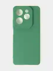 Зеленый чехол для Infinix Hot 40 / Infinix Hot 40 Pro матовый с дополнительной защитой камеры