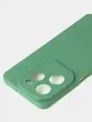 Зеленый чехол для Infinix Hot 40 / Infinix Hot 40 Pro матовый с дополнительной защитой камеры