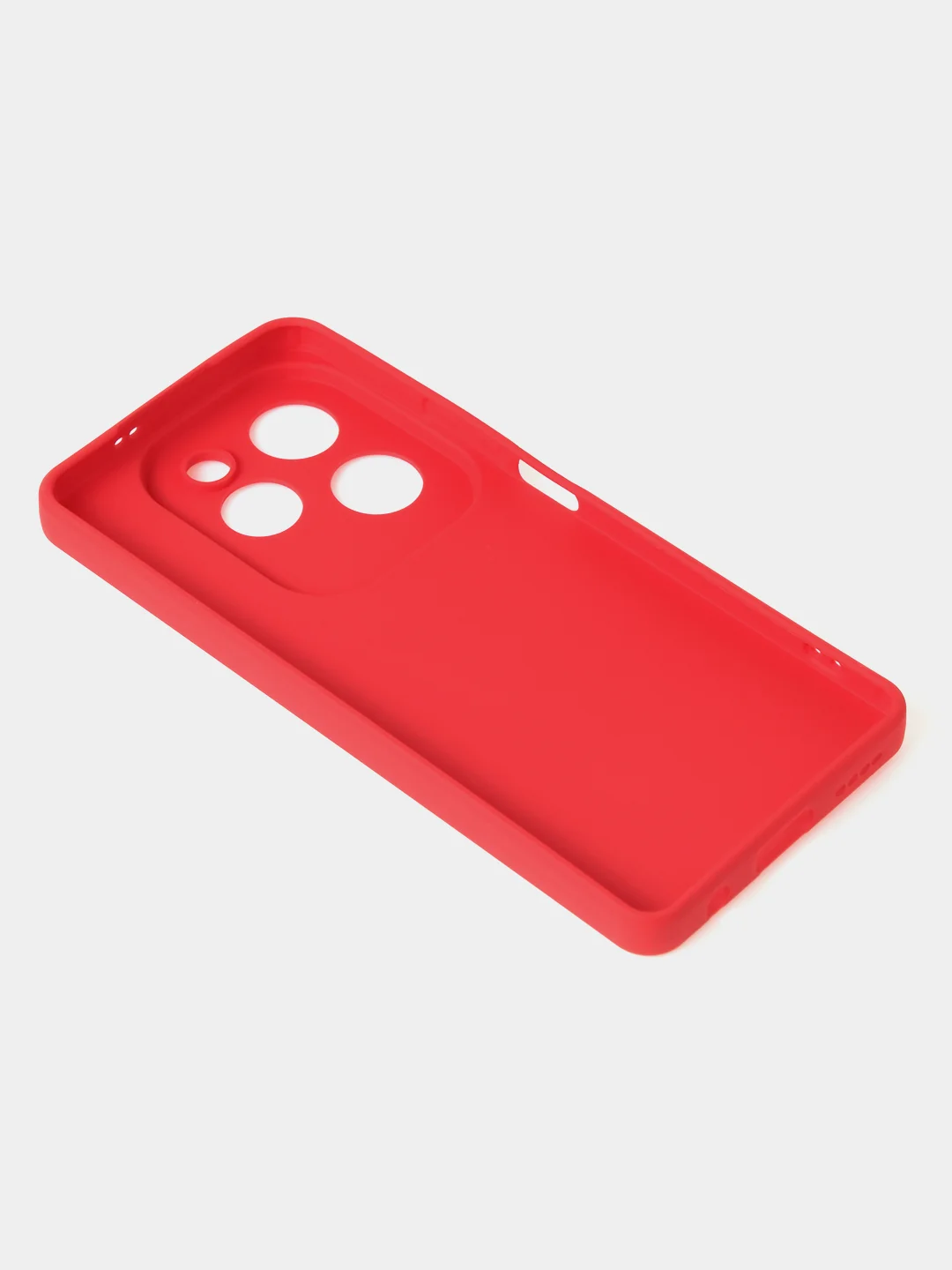 Красный чехол для Infinix Hot 40 / Infinix Hot 40 Pro матовый с дополнительной защитой камеры