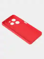 Красный чехол для Infinix Hot 40 / Infinix Hot 40 Pro матовый с дополнительной защитой камеры