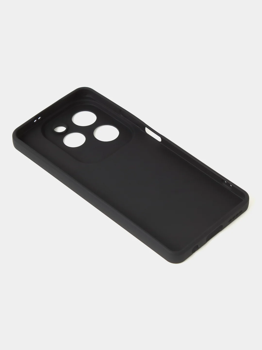 Синий чехол для Infinix Hot 40 / Infinix Hot 40 Pro матовый с дополнительной защитой камеры
