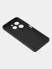 Синий чехол для Infinix Hot 40 / Infinix Hot 40 Pro матовый с дополнительной защитой камеры