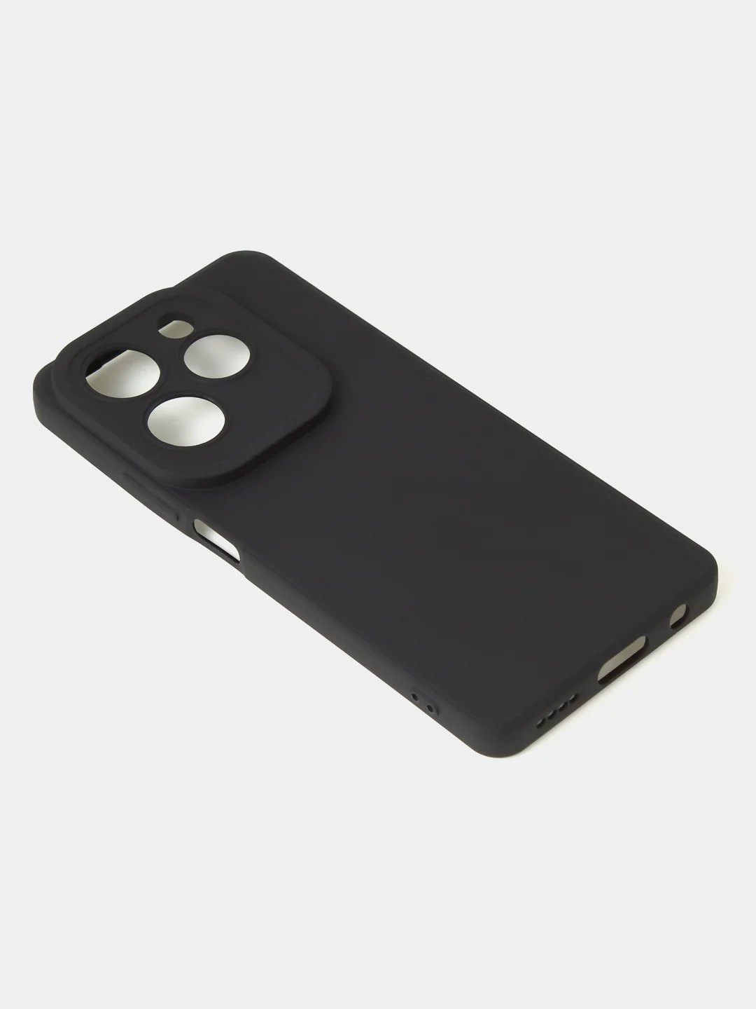 Синий чехол для Infinix Hot 40 / Infinix Hot 40 Pro матовый с дополнительной защитой камеры